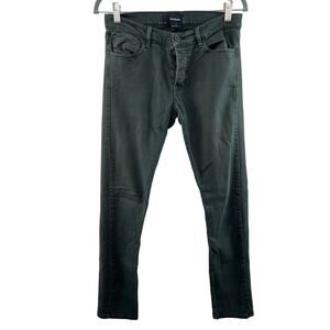 The Kooples Green HP709 Fit Skinny Jean Stretch Cotton Button-Fly Women Size 29